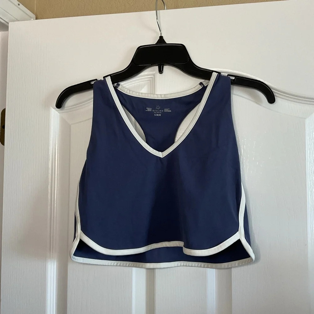 Offline By Aerie Womens Real Me Recharge Least Support‎ Sports Bra Size Large